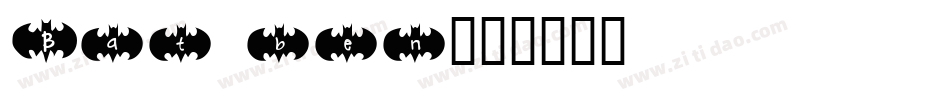 Bat ben字体转换